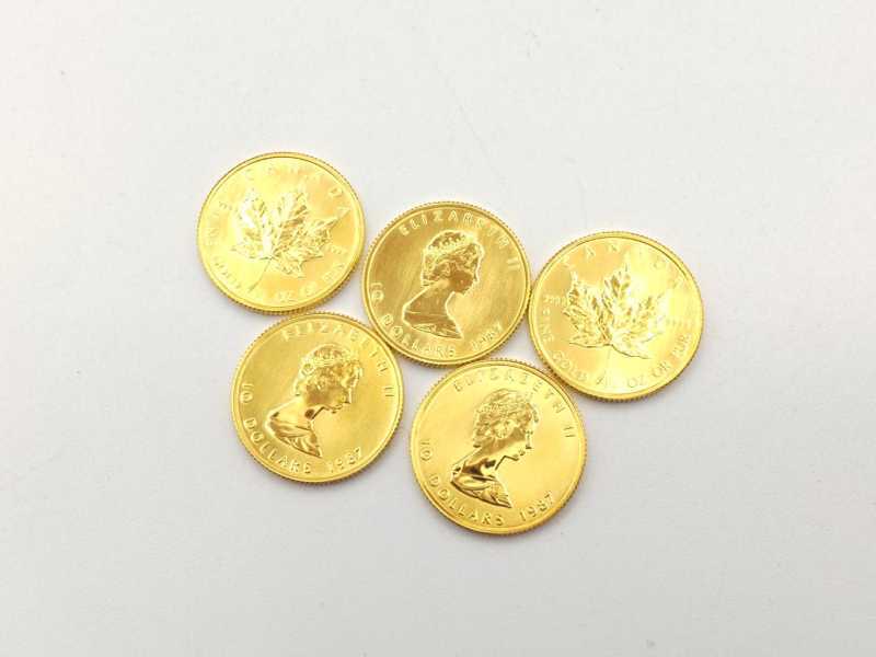 金買取 メイプルリーフ金貨 K24